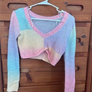 Juniors Rainbow Aeropastle Sweater